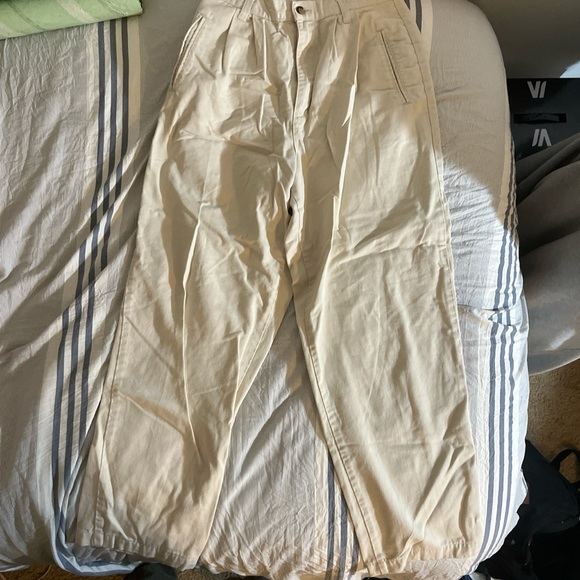 Essentials high waisted khaki pants - Picture 1 of 3